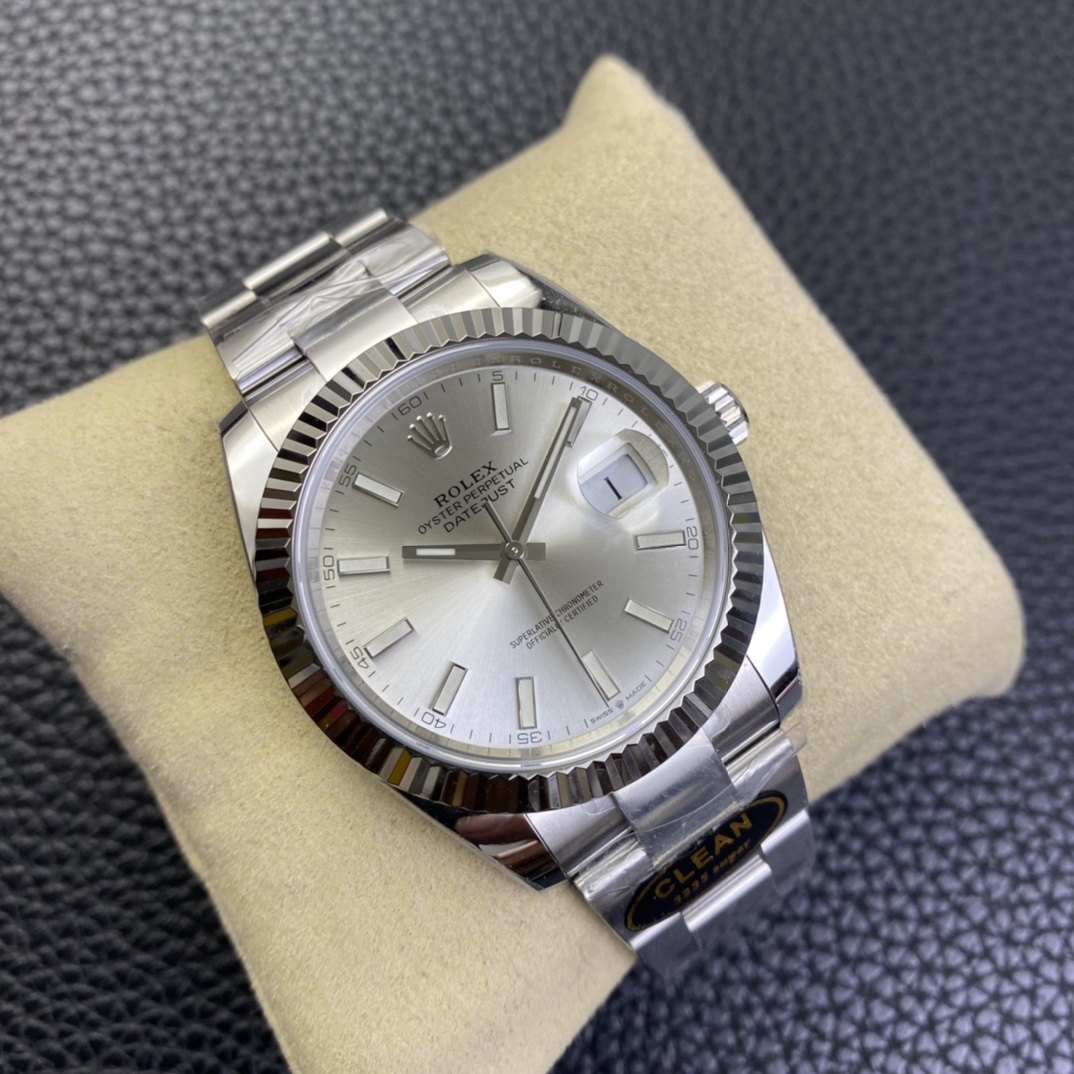 デイトジャストm126334-0004 ROLEXコピーシルバーダイヤル希少時計[1]