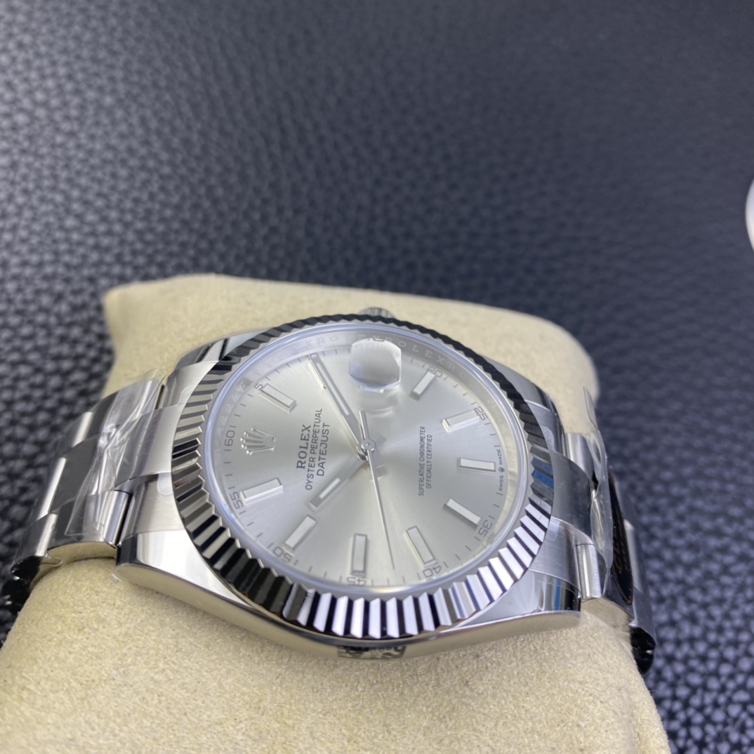 デイトジャストm126334-0004 ROLEXコピーシルバーダイヤル希少時計[3]