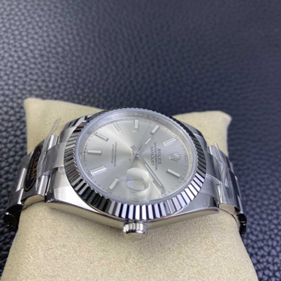 デイトジャストm126334-0004 ROLEXコピーシルバーダイヤル希少時計[4]