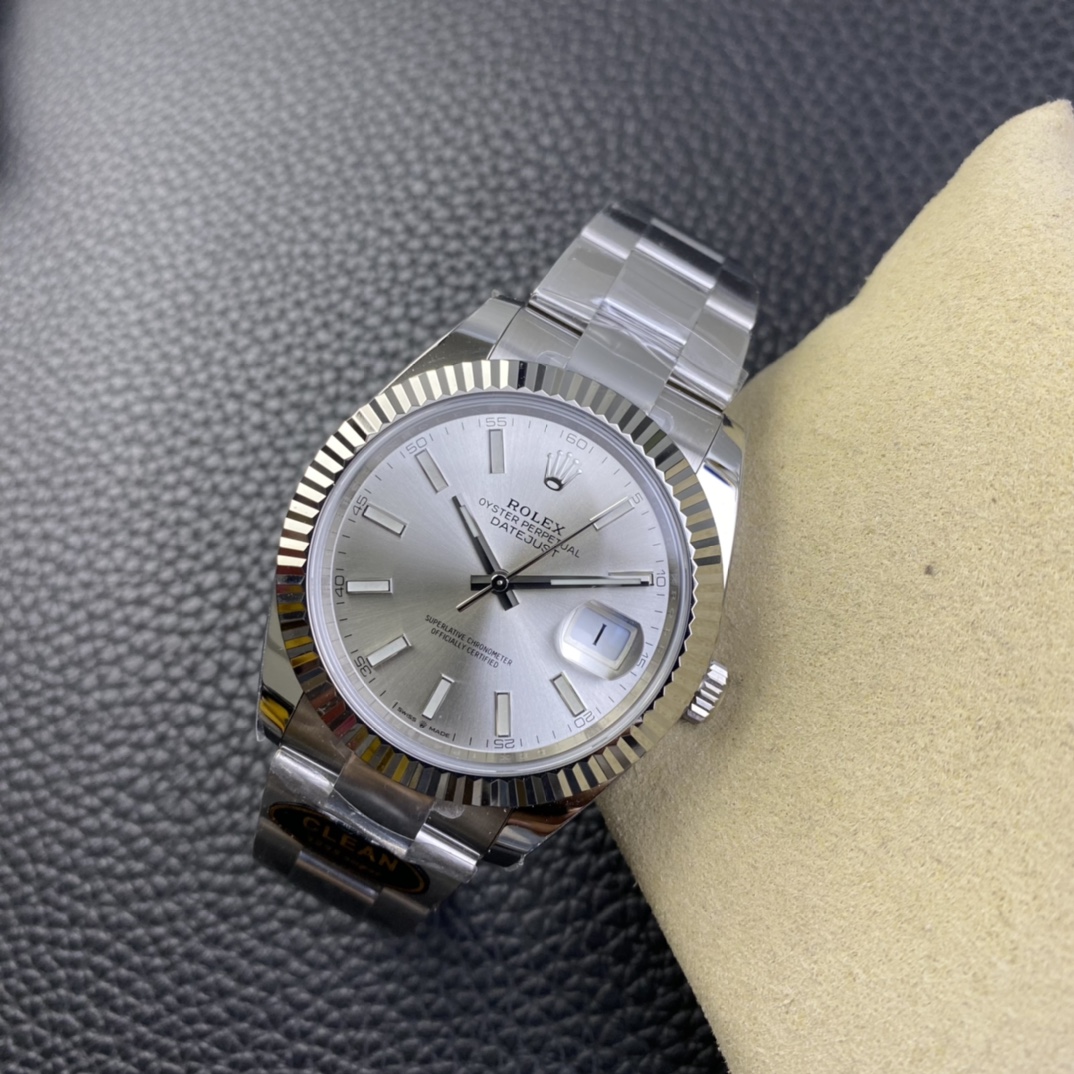 デイトジャストm126334-0004 ROLEXコピーシルバーダイヤル希少時計[5]